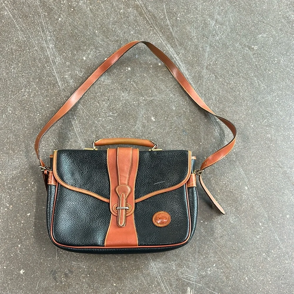Dooney & Bourke vintage all weather leather briefcase messenger bag